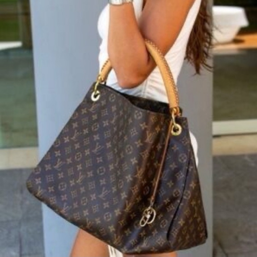 🌟 Louis Vuitton Artsy MM Monogram Canvas Hobo Bag – BROWN - Picture 2 of 16